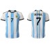 Argentina Rodrigo de Paul #7 Hemma matchtröja VM 2022 Kortärmad Billigt